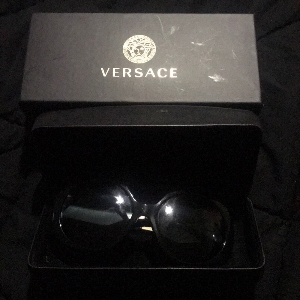 Black Versace Sun Glasses